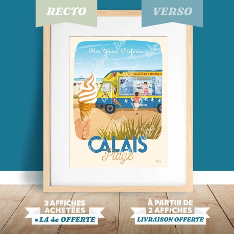 Calais - "Glaces" Poster