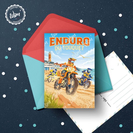 Carte Postale Le Touquet - "L'Enduro du Touquet"  /  10x15cm