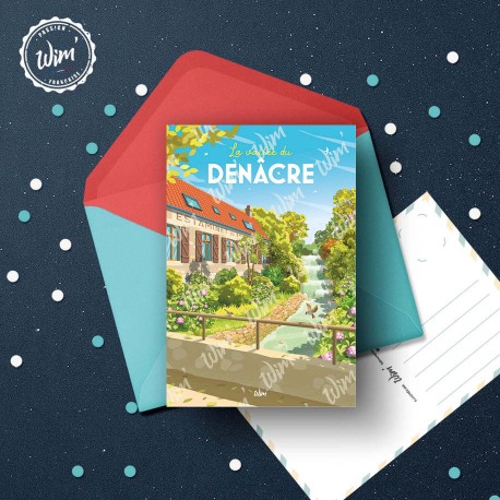 La vallée du Denâcre Postcard  / 10x15cm