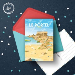 Carte postale Le Portel - "Fort de l'Heurt" / 10x15cm