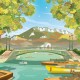 Affiche Annecy - "Promenade au Pont des Amours"