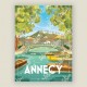 Annecy - "Promenade au Pont des Amours" Poster