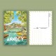 Annecy - "Promenade au Pont des Amours" Postcard  / 10x15cm