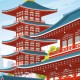 Affiche Tokyo - "Sensō-ji"