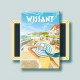 Wissant - "Balade sur la digue" Magnet