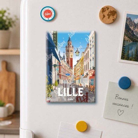 Lille - "Balade dans le Vieux Lille" - Jour Magnet