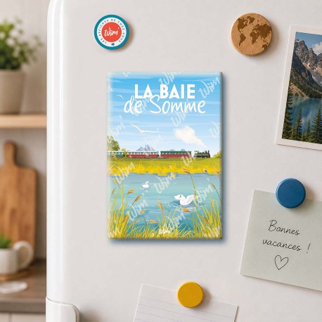 Baie de Somme - "Détente en Baie de Somme" Magnet