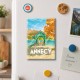 Annecy - "Balade au bord du lac" Magnet