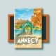 Magnet Annecy - "Balade au bord du lac"