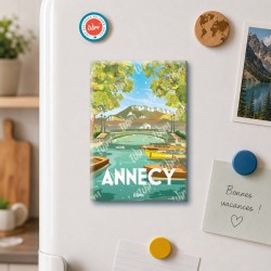 Annecy - "Promenade au pont des Amours" Magnet