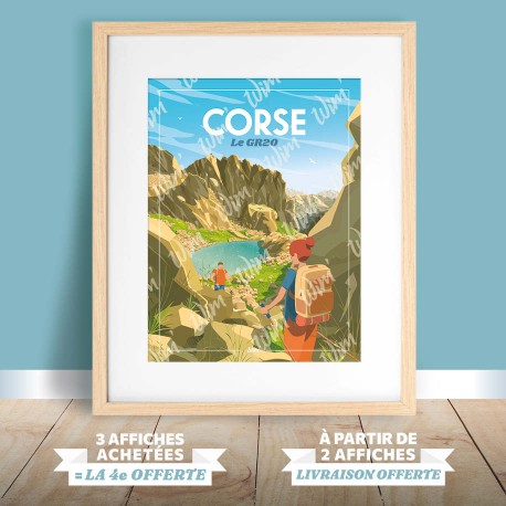Affiche Corse - 'GR20'