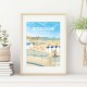Affiche Boulogne-sur-Mer - "La plage" Recto/Verso