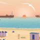 Boulogne-sur-Mer - "La plage" Recto/Verso Poster