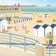 Affiche Boulogne-sur-Mer - "La plage" Recto/Verso