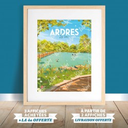 Affiche Ardres - "Le lac d'Ardres"