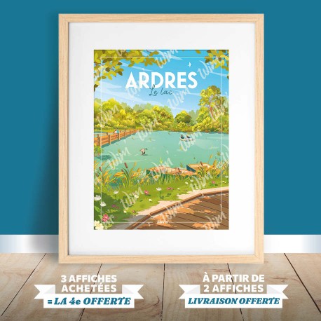 Affiche Ardres - "Le lac d'Ardres"