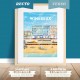 Affiche Wimereux - "Le pont" - Polyptyque 1/5