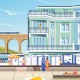 Affiche Wimereux - "Le pont" - Polyptyque 1/5
