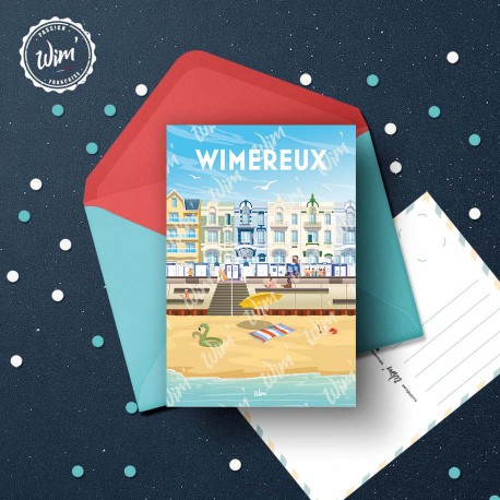 Wimereux - "La Goélette" - Polyptyque 2/5 Postcard  / 10x15cm