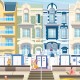 Affiche Wimereux - "La Goélette" - Polyptyque 2/5