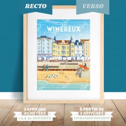 Affiche Wimereux - "St Bernard" - Polyptyque 4/5