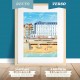 Affiche Wimereux - "Grand Hôtel" - Polyptyque 5/5