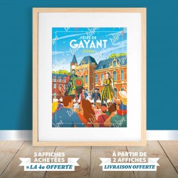 Affiche Douai - "Les fêtes de Gayant"