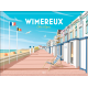 Affiche Wimereux - "La digue" Horizontale