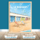 Le Touquet - "Détente à la plage" Poster
