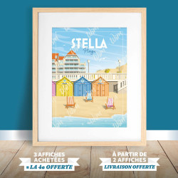 Stella-Plage - "Détente à Stella Plage" Poster