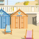 Affiche Stella-Plage - "Détente à Stella Plage"