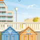 Stella-Plage - "Détente à Stella Plage" Poster