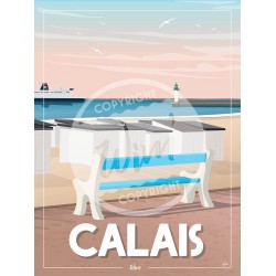 Calais - "Détente à Calais" - 50 x 70 cm - par Wim'