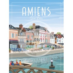 Amiens - "Détente à Saint-Leu" - 50 x 70 cm - par Wim'