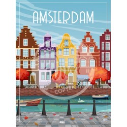 Amsterdam - 50 x 70 cm - par Wim'