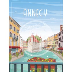 Annecy - 50 x 70 cm - par Wim'