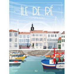 Île de Ré - "La Flotte" - 50 x 70 cm - par Wim'