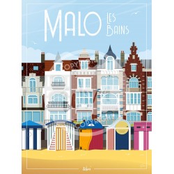 Malo-Les-Bains - 50 x 70 cm - par Wim'