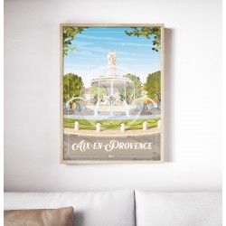 Affiche Aix-en-Provence 50x70cm