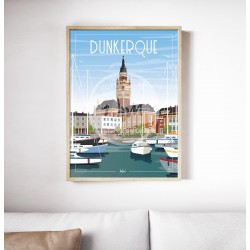 Affiche Dunkerque 50x70cm