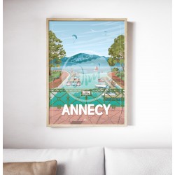 Annecy - 50 x 70 cm - par Wim'