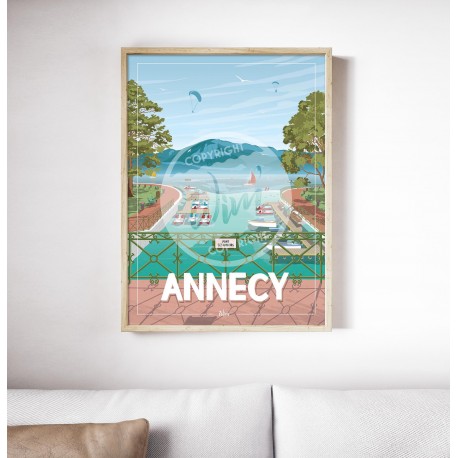 Annecy - 50 x 70 cm - par Wim'