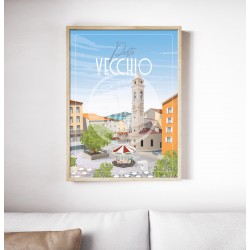 Affiche Porto-Vecchio 50x70cm