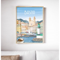 Affiche Bastia par Wim'