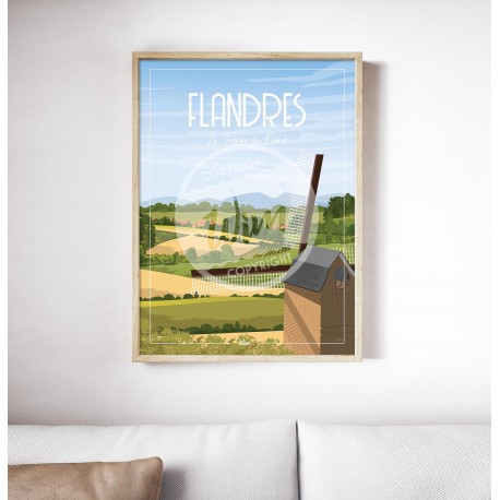 Affiche Flandres par Wim'