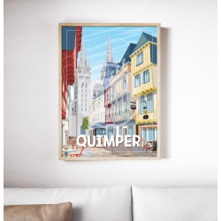 Affiche Quimper 50x70cm