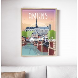 Affiche Amiens 50x70cm