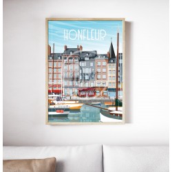 Affiche Honfleur 50x70cm