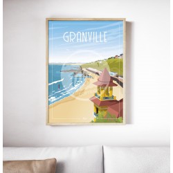 Affiche Granville "Le Plat Gousset" 50 x 70 cm