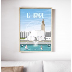 Affiche Le Havre 50x70cm
